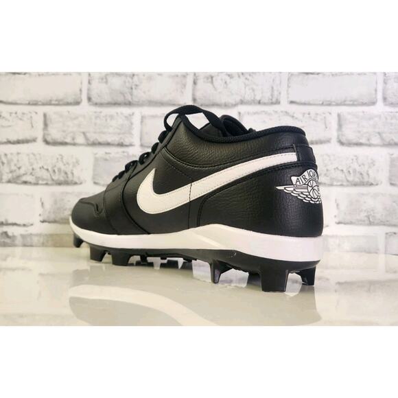 Nike Air Jordan 1 Retro MCS Low Black White CJ8524-011 sz 16 Men Baseball Cleats